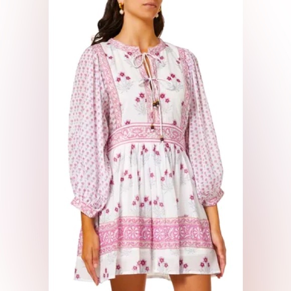 Oliphant Floral Print Mini Dress - Picture 2 of 5